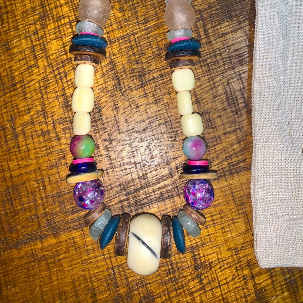 Twine & Twig beaded Boho necklace